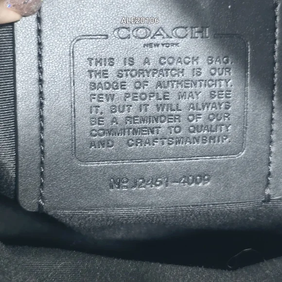 Coach Houston Flight Bag In Signature Black Leather Men - Picture 9 of 15